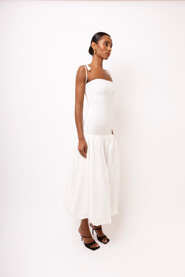 Amy Lynn Alexa White Puffball Dress