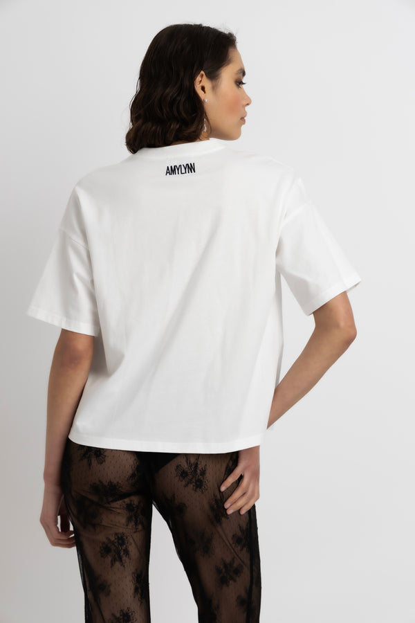 Amy Lynn AMYLYNN Slogan Charity T-Shirt