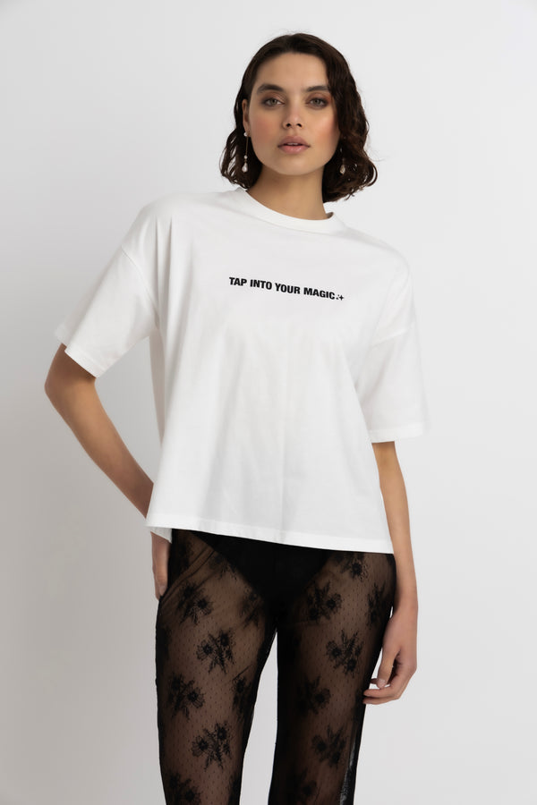 amy lynn AMYLYNN Slogan Charity T-Shirt