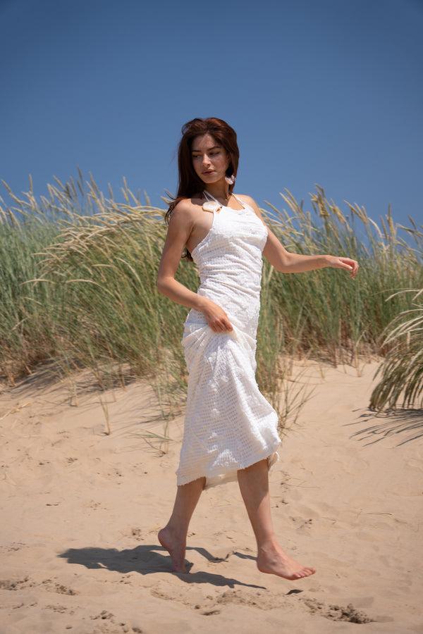 Amy Lynn Cali Cream Floral Crochet Maxi Dress