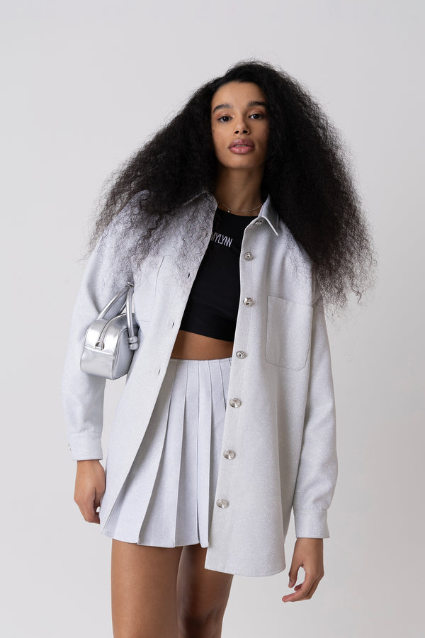Amy Lynn Cole Glitter Oversized Shirt