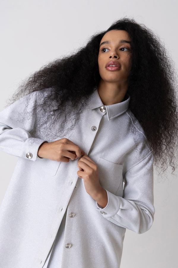 Amy Lynn Cole Glitter Oversized Shirt