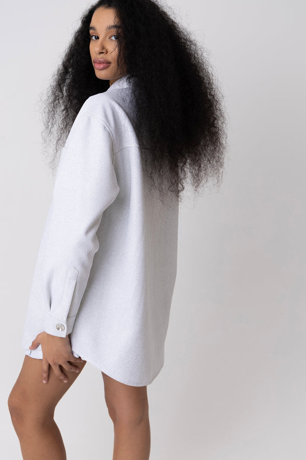 Amy Lynn Cole Glitter Oversized Shirt