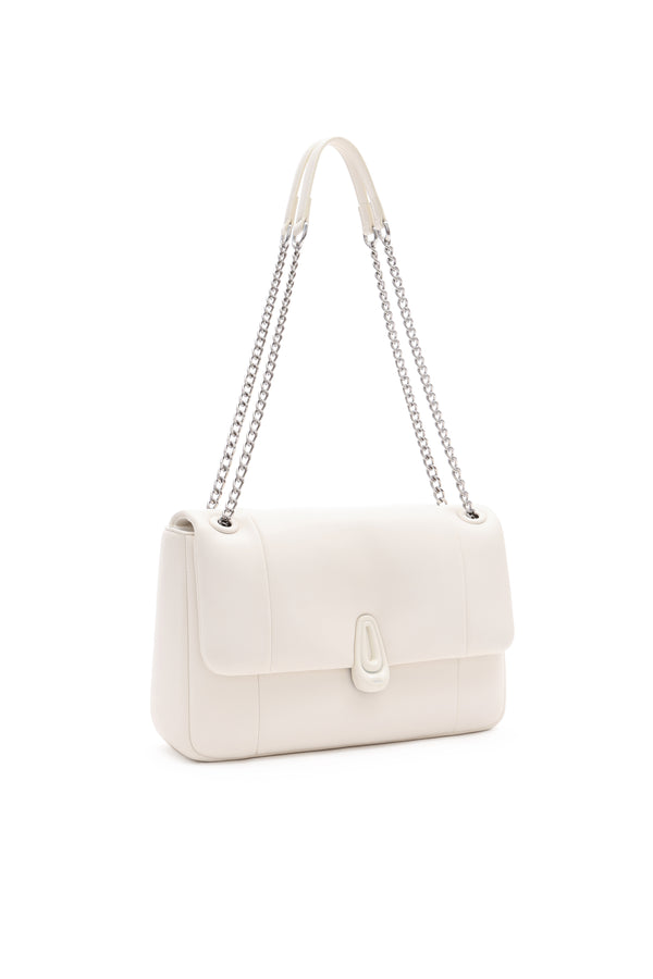 Amy Lynn Dallas White Square Chain Bag