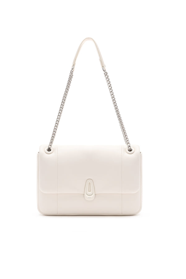 amy lynn Dallas White Square Chain Bag