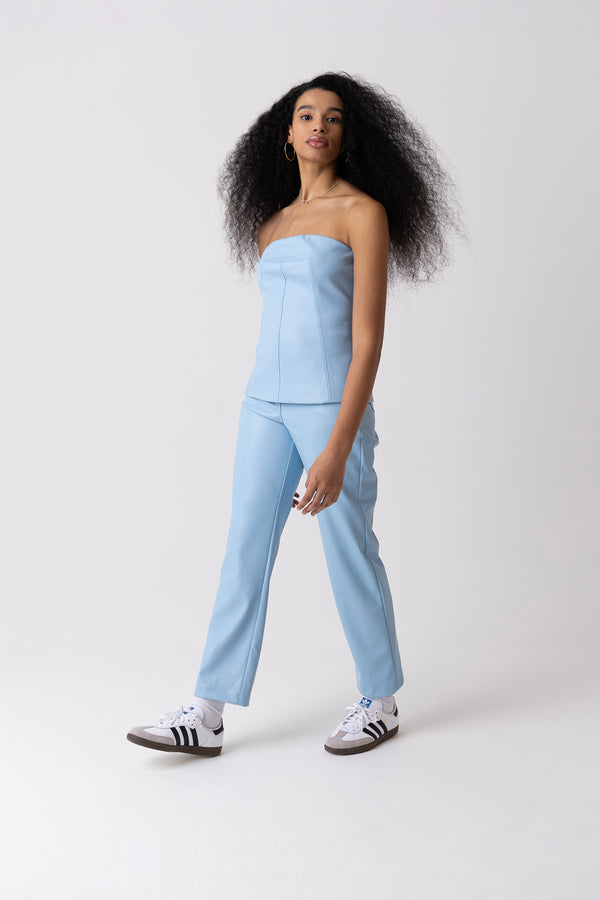 Amy Lynn Johanna Sky Blue Bandeau Top