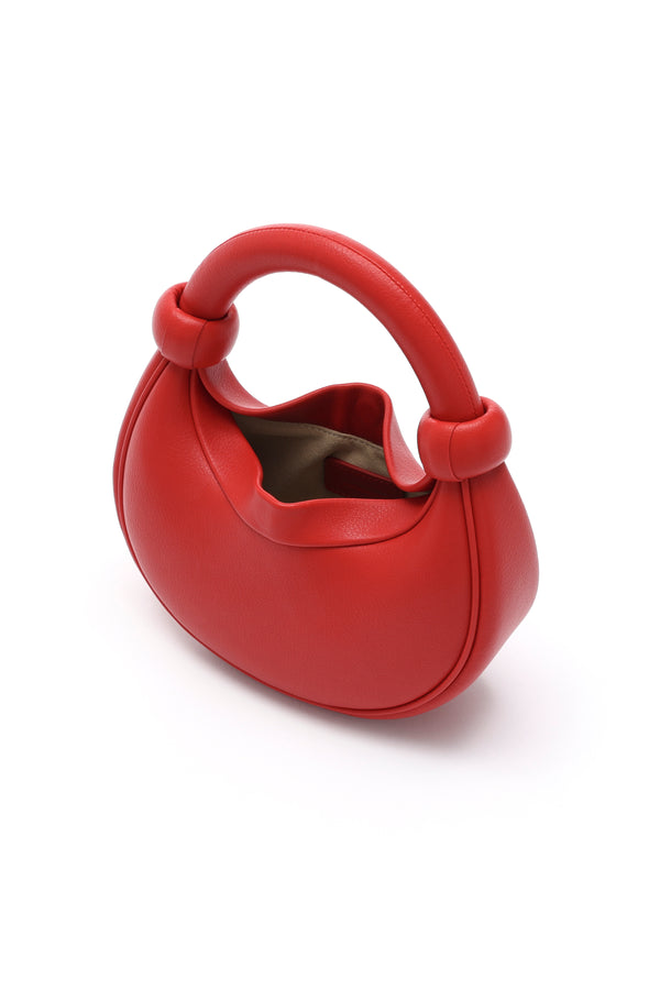 Amy Lynn Kyoto Red Leather Crossbody Crescent Bag