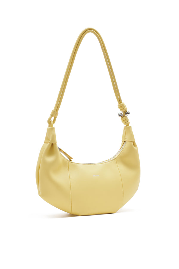 Amy Lynn Lille Yellow Leather Underarm Bag