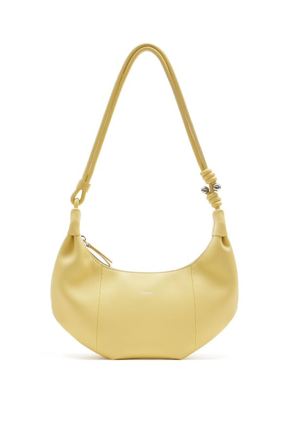 amy lynn Lille Yellow Leather Underarm Bag