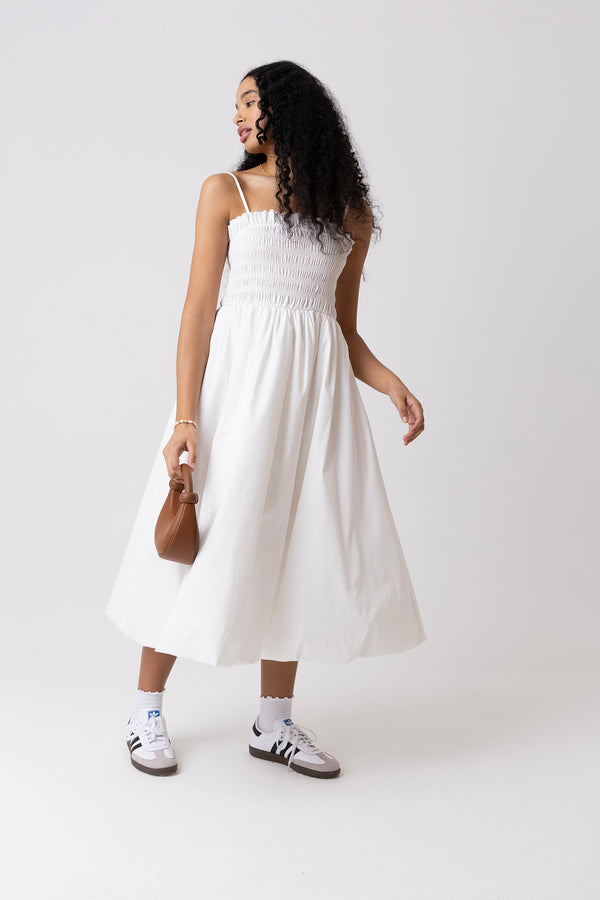 Amy Lynn Polly Pure Cotton White Puffball Dress