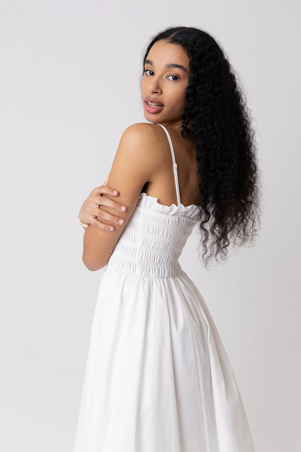 Amy Lynn Polly Pure Cotton White Puffball Dress