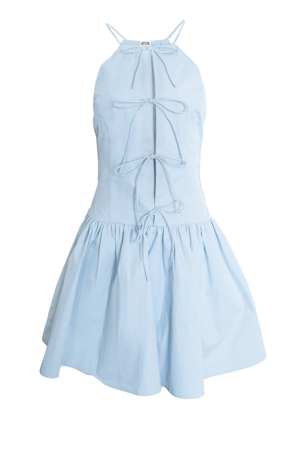 amy lynn Raffaella Pure Cotton Blue Skater Dress