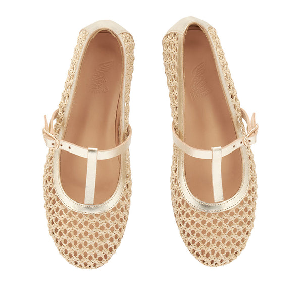 Ancient Greek Sandals Aerati Ballet Flat Natural / Platinum