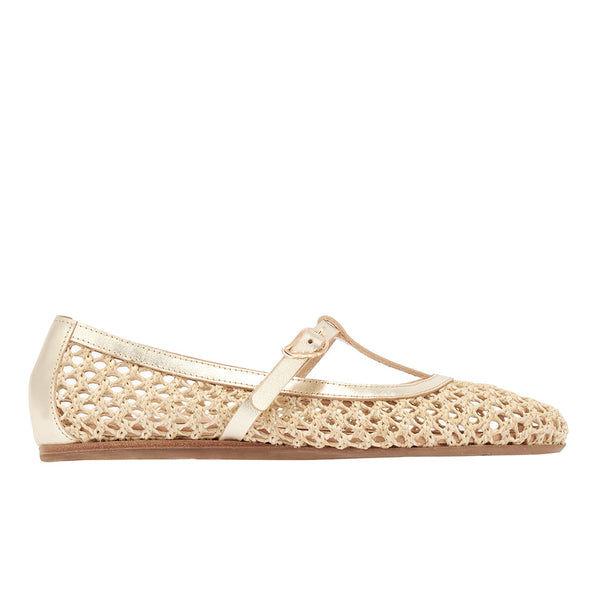 ancient greek sandals Aerati ballet flat Natural / Platinum