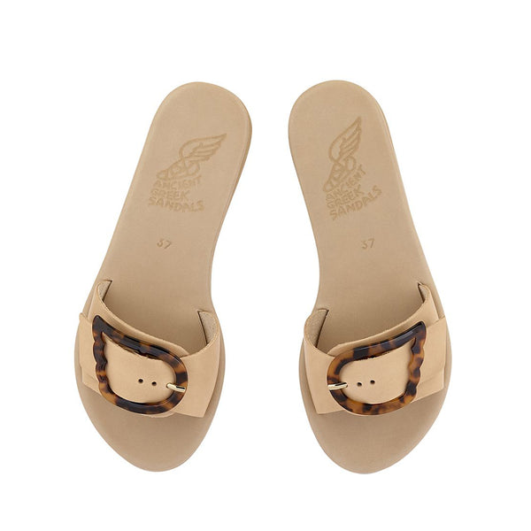 Ancient Greek Sandals Aglaia Natural / Tortoise Shell