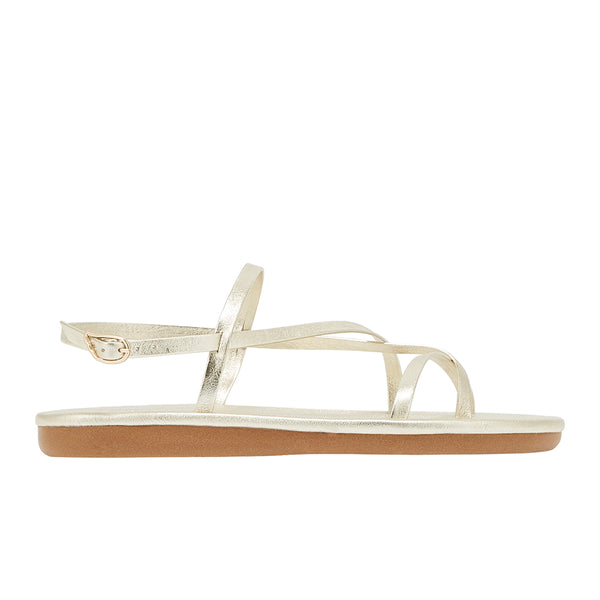 ancient greek sandals Alethea flip flop ALL PLATINUM
