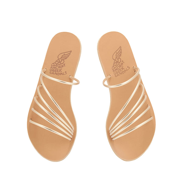 Ancient Greek Sandals Adriani Platinum