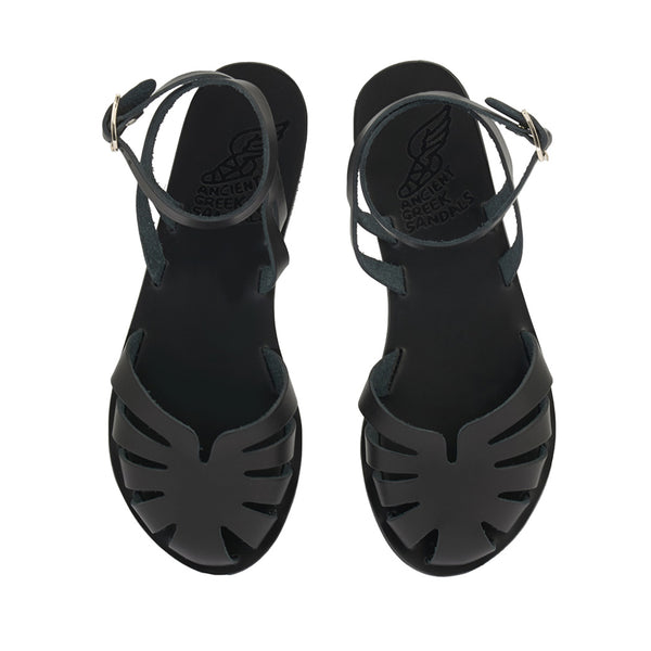 Ancient Greek Sandals Aella Black