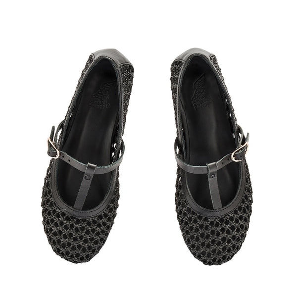 Ancient Greek Sandals Aerati Ballet Flat Black