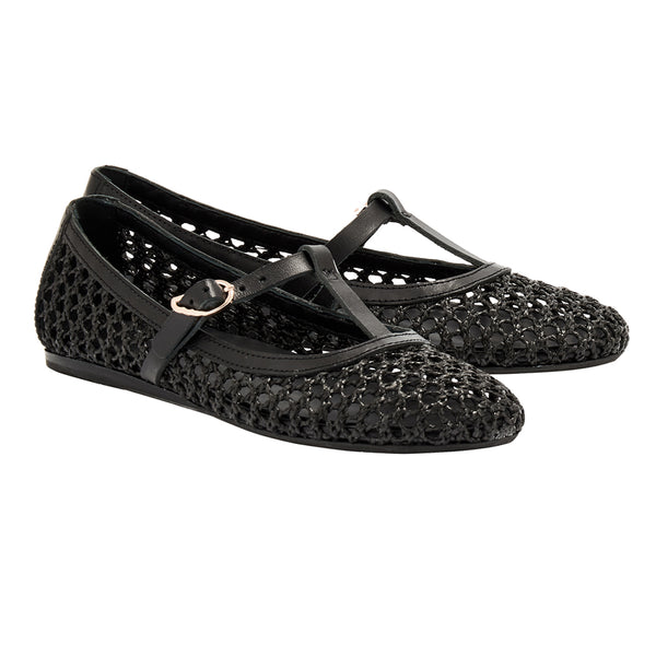 Ancient Greek Sandals Aerati Ballet Flat Black