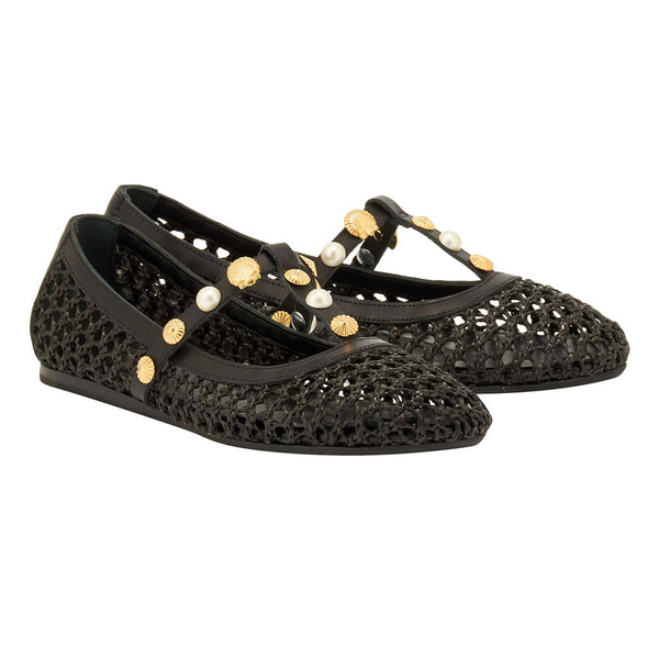 Ancient Greek Sandals Aerati Ballet Flat Black