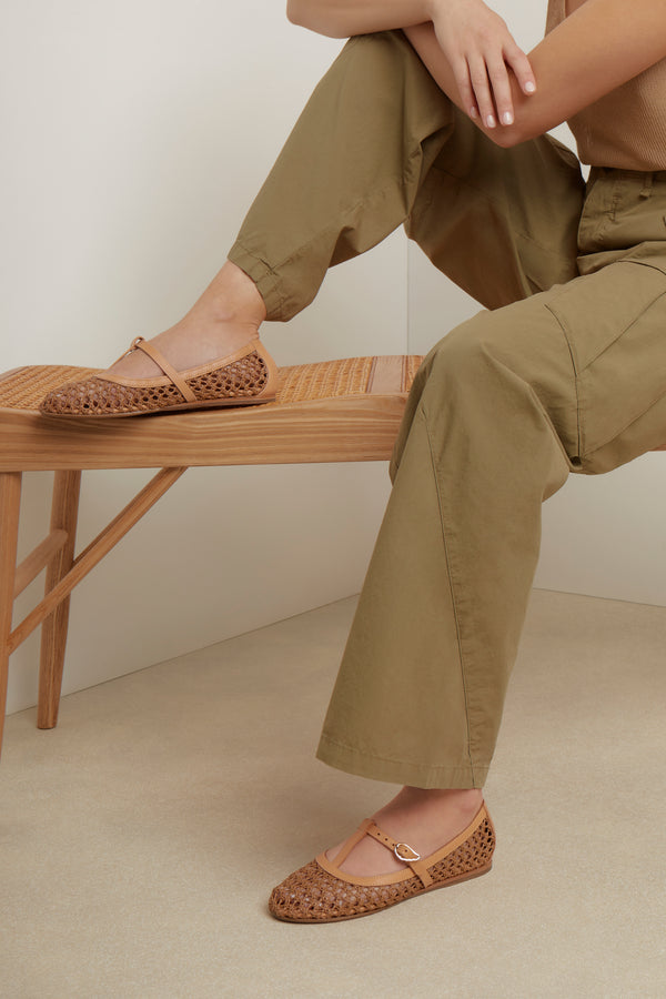 Ancient Greek Sandals Aerati Ballet Flat Brown