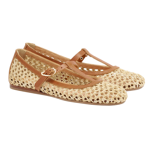 Ancient Greek Sandals Aerati Ballet Flat Natural