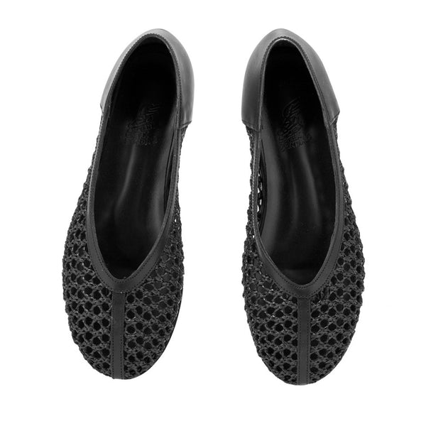 Ancient Greek Sandals Aeropi Ballet Flat Black