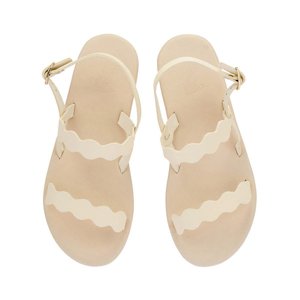 Ancient Greek Sandals Afros Off White