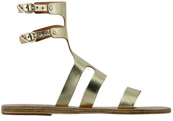 ancient greek sandals Agapi Platinum