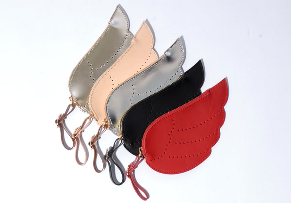 Ancient Greek Sandals Ags Wing Wallet Black