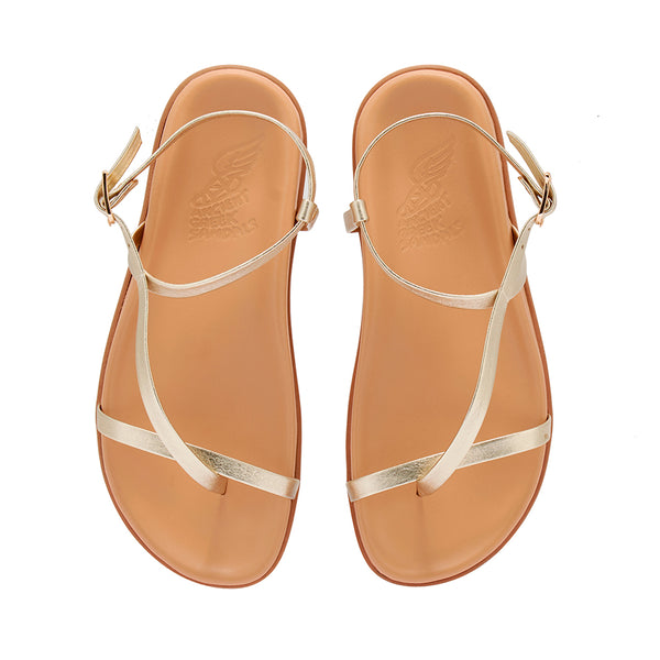 Ancient Greek Sandals Aimilia ALL PLATINUM