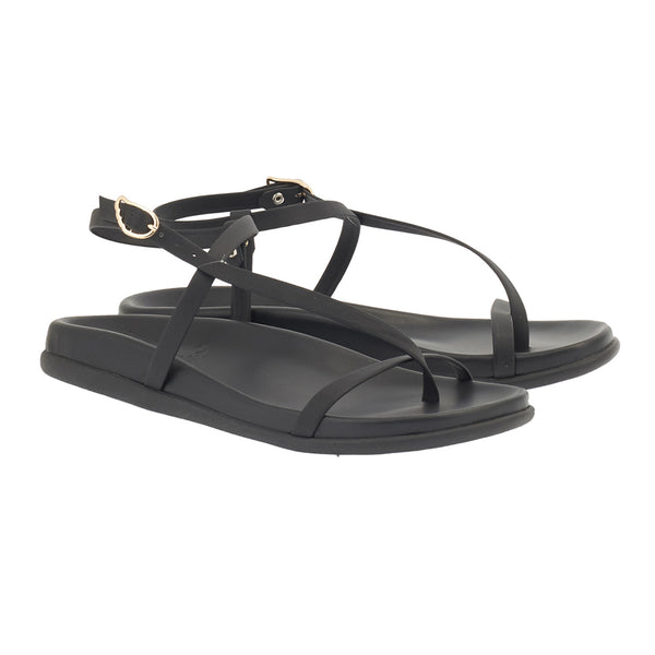 Ancient Greek Sandals Aimilia Black