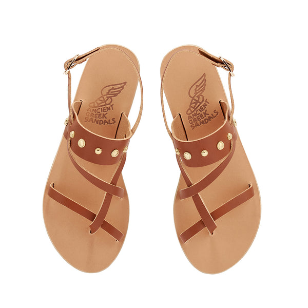 Ancient Greek Sandals Alethea Bee Terracotta