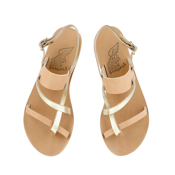Ancient Greek Sandals Alethea Natural / Platinum