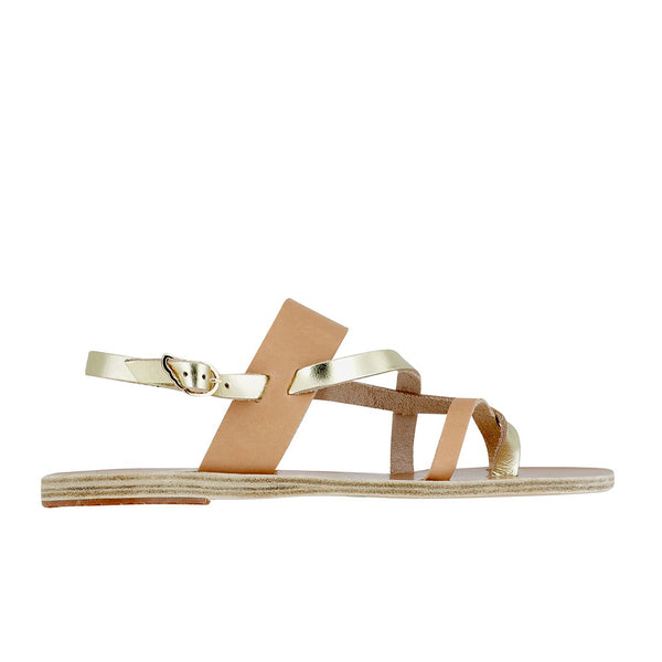 ancient greek sandals Alethea Natural / Platinum