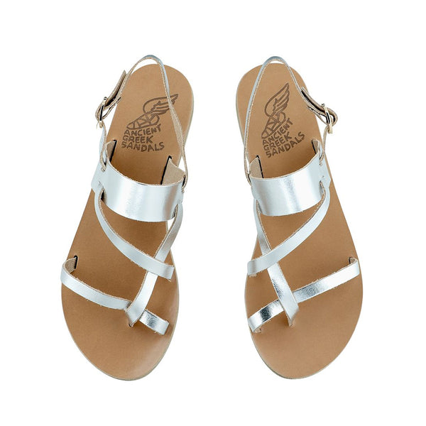 Ancient Greek Sandals Alethea Silver
