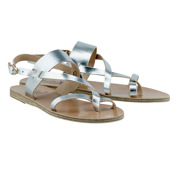 Ancient Greek Sandals Alethea Silver