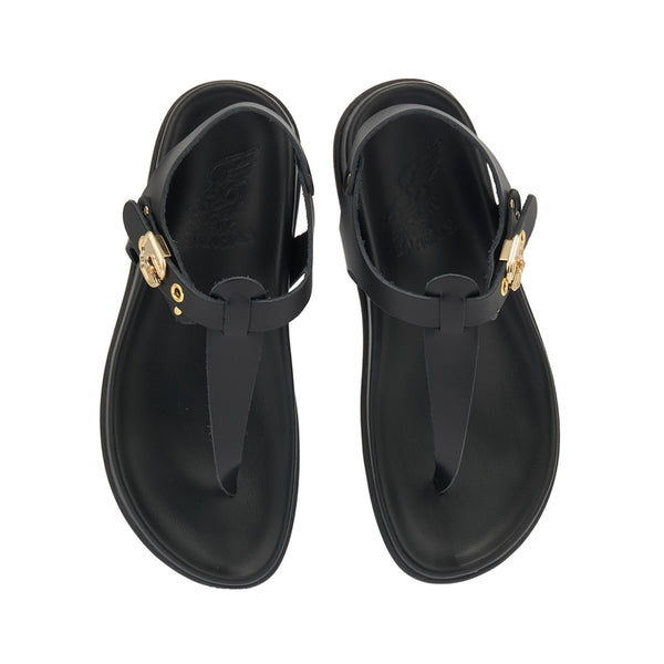 Ancient Greek Sandals Alki Black