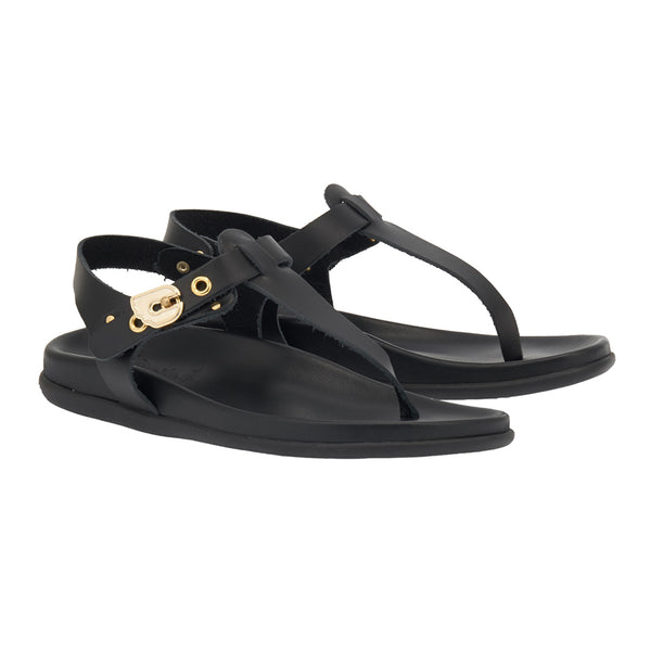Ancient Greek Sandals Alki Black