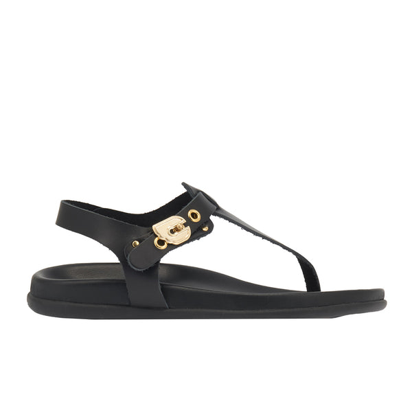 ancient greek sandals Alki Black
