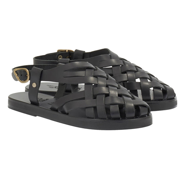 Ancient Greek Sandals Andros Sandal Black