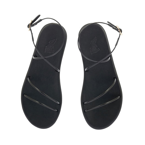 Ancient Greek Sandals Angel Black