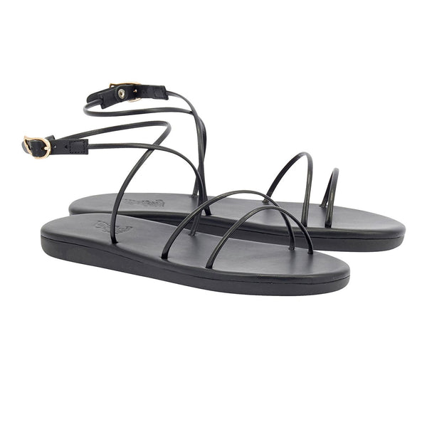 Ancient Greek Sandals Angel Black
