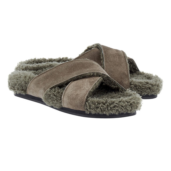 Ancient Greek Sandals Anilio ALL KHAKI