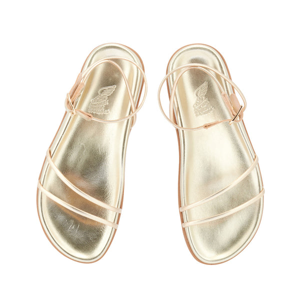 Ancient Greek Sandals Antiopi Footbed Platinum