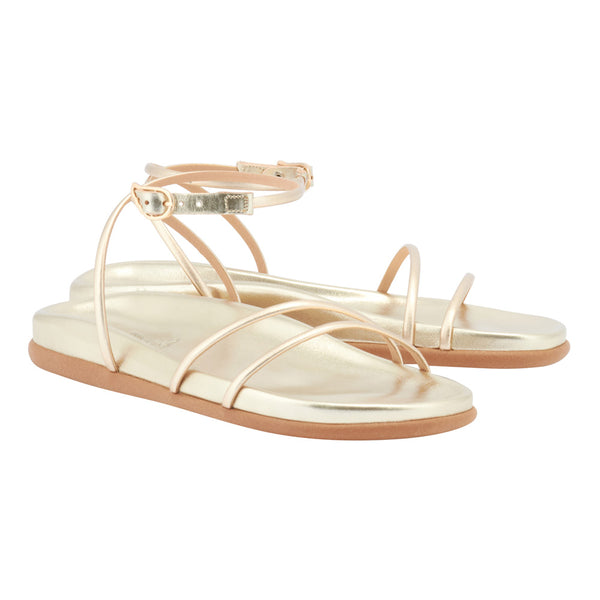 Ancient Greek Sandals Antiopi Footbed Platinum