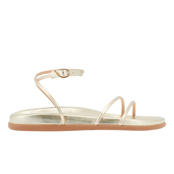 ancient greek sandals Antiopi footbed Platinum