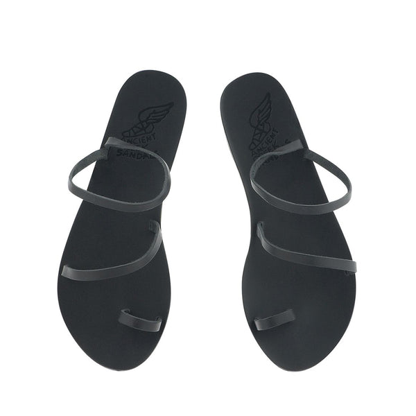 Ancient Greek Sandals Apli Eleftheria Black