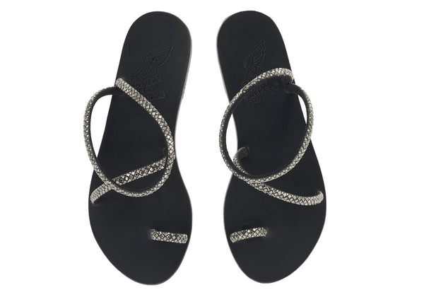 Ancient Greek Sandals Apli Eleftheria Black